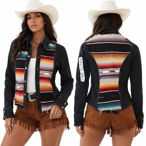 Forgotten Saints Serape Panel Western Jacket
